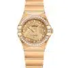 Produktbilde av Omega Constellation Yellow Gold 28mm med gull urskive og gull lenke. Ref. O13155256099003.