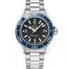 Produktbilde av Omega Planet Ocean 600M 42mm med sort urskive på stållenke. Ref. O21730422101002