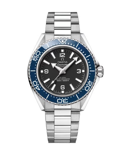 Produktbilde av Omega Planet Ocean 600M 42mm med sort urskive på stållenke. Ref. O21730422101002
