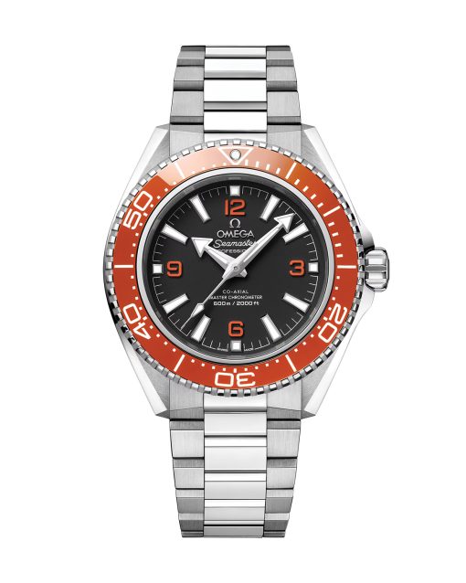 Produktbilde av Omega Planet Ocean 600M 42mm med sort urskive på stållenke. Ref. O21730422101003