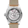 Produkt bilde av baksiden til Omega Seamaster 300 Co-Axial Master Chronometer 41mm. Stålkasse med beige lærrem. Blå skive. Referanse 234.32.41.21.03.001