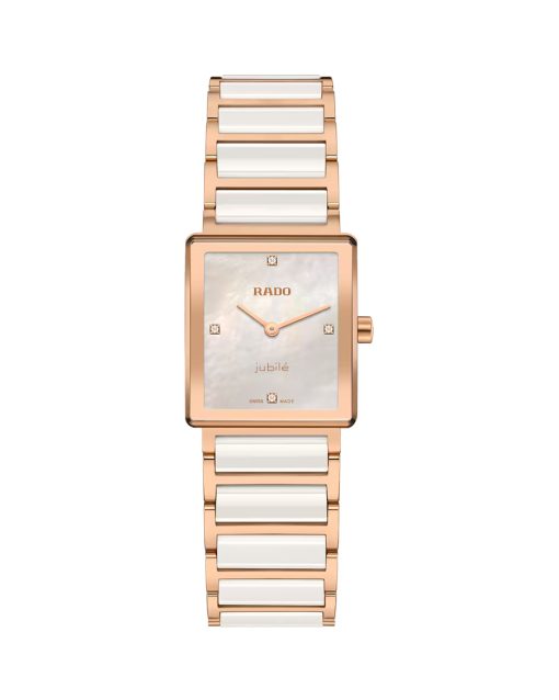 Produktbilde av Rado Integral Diamonds 23mm med perlemor urskive på lenke. Ref. R20251902.