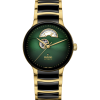 Produktbilde av Rado Centrix Automatic Open Heart 39.5MM med grønn urskive på stål og keramikk lenke. Ref. R30008302.