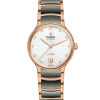 Produktbilde av Rado Centrix Automatic Diamonds 35MM med hivt urskive på stål og keramikk lenke. Ref. R30037742.