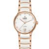 Produktbilde av Rado Centrix Automatic Diamonds 35MM med hvit urskive på stål og keramikk lenke. Ref. R30037744.