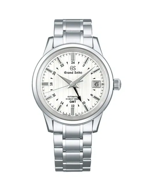 Grand Seiko med hvit skive og GMT-funksjon