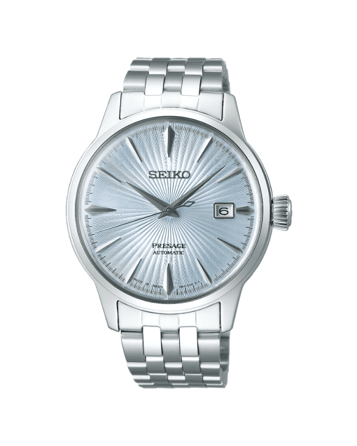 Produktbilde: Seiko Presage Cocktail Time «SkyDiving» med isblå tallskive Ref. SRPE19J1