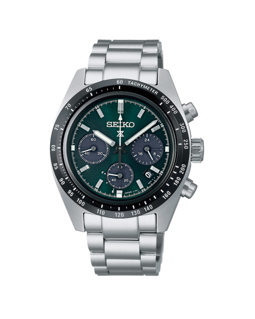 Seiko Prospex ‘Deep Green’ Speedtimer Solar Chronograph. Referanse: SSC933P1