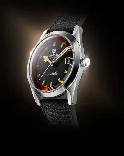 Nivada Grenchen Antarctic Black & Orange 38mm - Bilde 4
