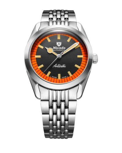 Nivada Grenchen Antarctic Black & Orange 38mm - Bilde 11