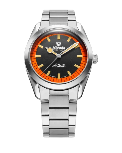 Nivada Grenchen Antarctic Black & Orange 38mm - Bilde 12