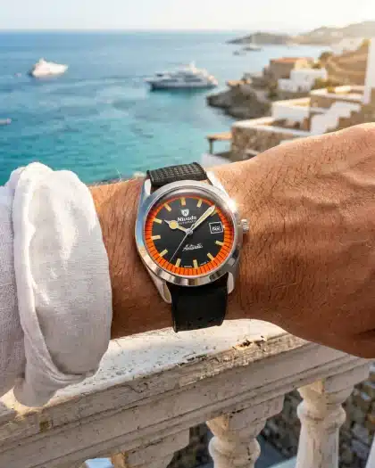 Nivada Grenchen Antarctic Black & Orange 38mm - Bilde 7