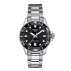 Produktbilde av Tissot Seastar 1000 36mm med sort urskive og stållenke. Ref. T120.210.11.051.00.