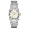 Produktbilde av Tissot PRX Quartz 25mm med hvit perlemor urskive og stållenke. Ref. T137.010.11.111.00.
