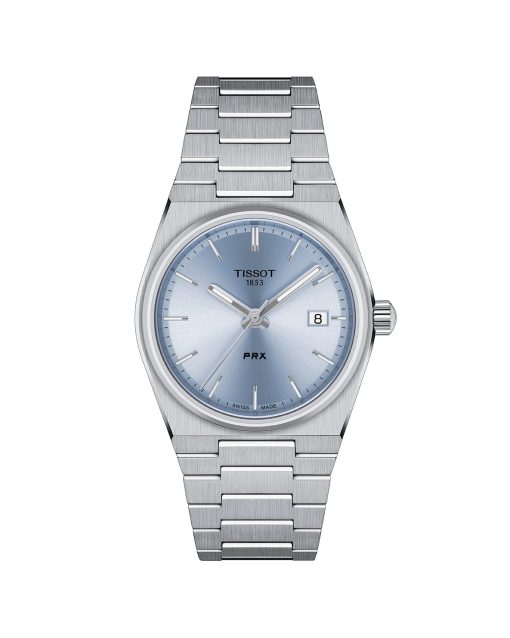 Produktbilde for Tissot PRX 35mm. Lys blå urskive. Ref. T137.210.11.351.00