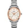 Produktbilde av Tissot PR 100 34mm med perlemor urskive på stållenke. Ref. T150.210.21.111.00.
