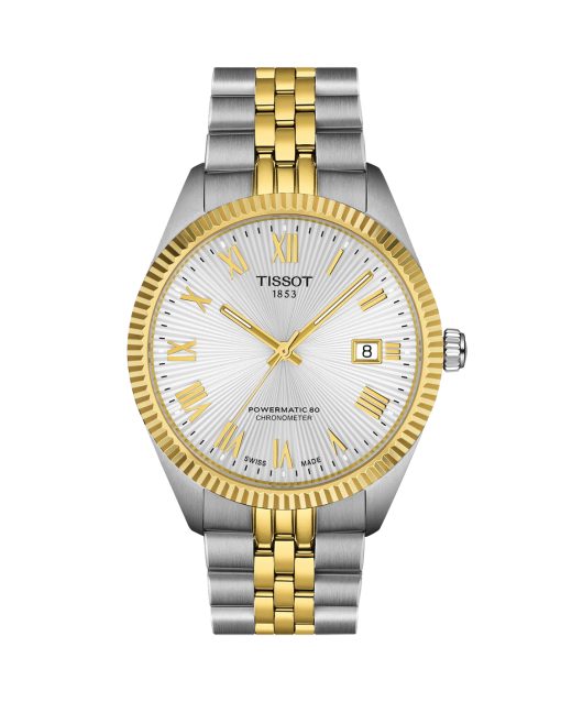 Produktbilde av Tissot Ballade Powermatic 80 COSC 39mm med sølv urskive på stållenke. Ref. T156.408.22.033.00.
