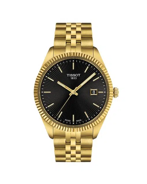 Produktbilde av Tissot Ballade 40mm med sort urskive på stållenke. Ref. T156.410.33.051.00.