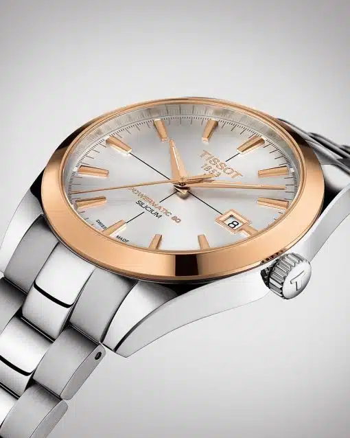 Tissot Gentleman Powermatic 80 Silicium 18K Gold Bezel - T927.407.41.031.00 - Bilde 4