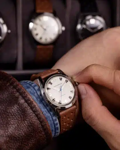 Nivada Grenchen Antarctic Eggshell White Luminova - 35mm - Bilde 3