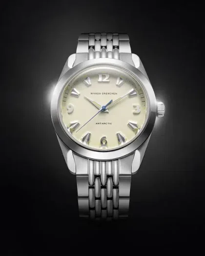 Nivada Grenchen Antarctic Eggshell Beige Luminova - 38mm - Bilde 12