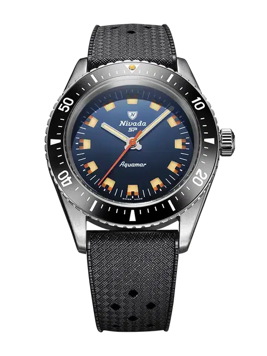 Nivada Grenchen Antarctic Diver Aquamar Blue