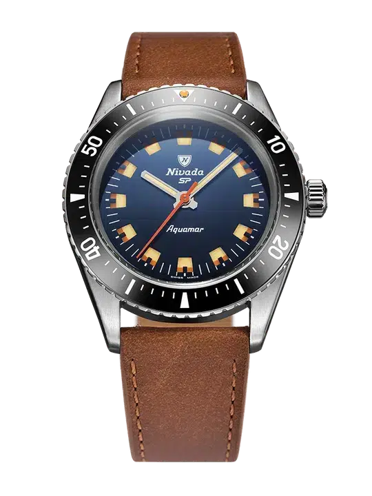 Nivada Grenchen Antarctic Diver Aquamar Blue - Bilde 15