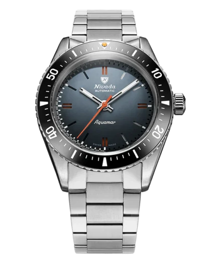 Nivada Grenchen Antarctic Diver Aquamar Grey - Bilde 8