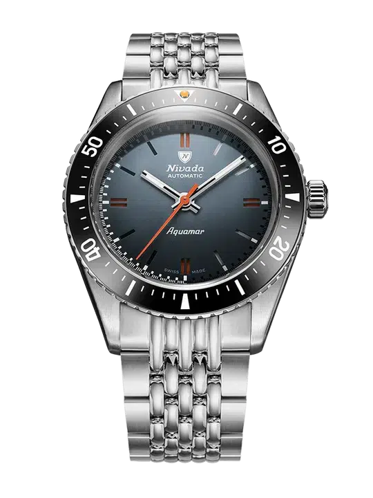 Nivada Grenchen Antarctic Diver Aquamar Grey