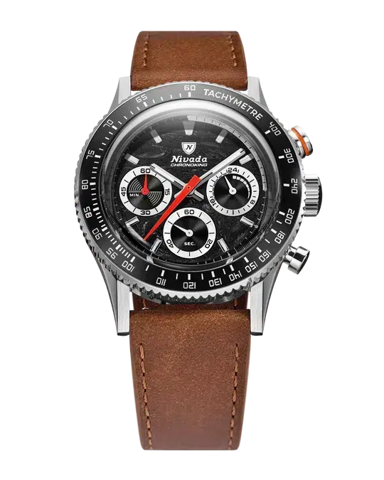 Nivada Grenchen Chronoking Mechaquartz Racing Black - Bilde 9