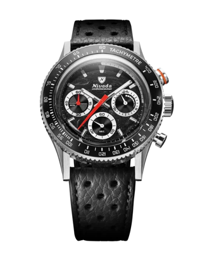 Nivada Grenchen Chronoking Mechaquartz Racing Black - Bilde 13