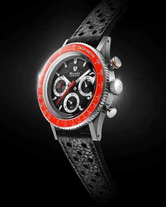 Nivada Grenchen Chronoking Mechaquartz Racing Black - Bilde 2