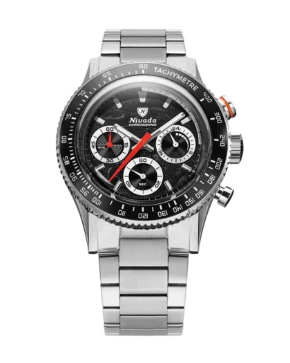 Nivada Grenchen Chronoking Mechaquartz Racing Black - Bilde 15