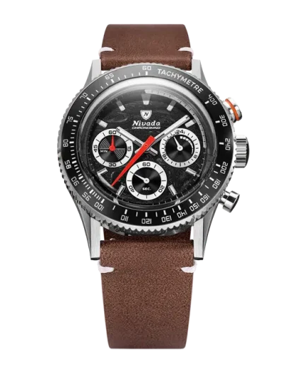 Nivada Grenchen Chronoking Mechaquartz Racing Black - Bilde 11