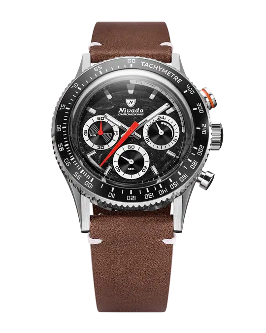 Nivada Grenchen Chronoking Mechaquartz Racing Black - Bilde 11