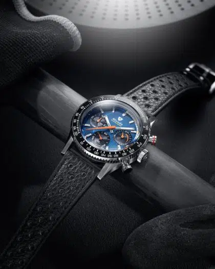 Nivada Grenchen Chronoking Mechaquartz Racing Blue - Bilde 3