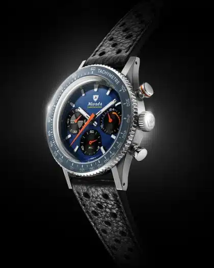 Nivada Grenchen Chronoking Mechaquartz Racing Blue - Bilde 2