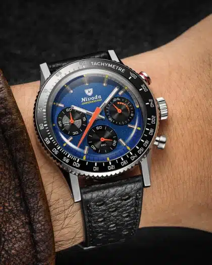 Nivada Grenchen Chronoking Mechaquartz Racing Blue - Bilde 4