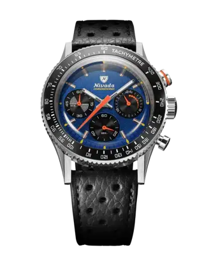 Nivada Grenchen Chronoking Mechaquartz Racing Blue - Bilde 16