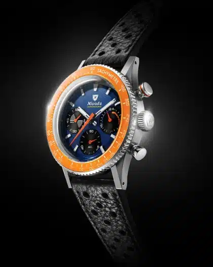 Nivada Grenchen Chronoking Mechaquartz Racing Blue - Bilde 5