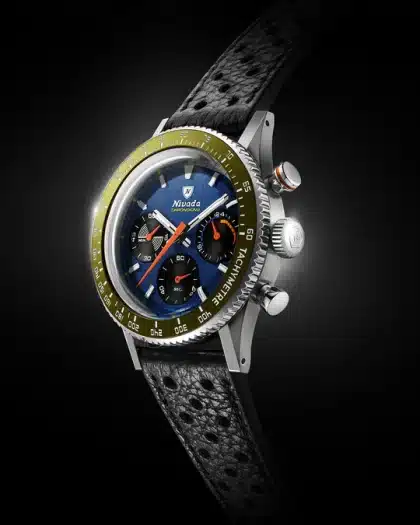 Nivada Grenchen Chronoking Mechaquartz Racing Blue - Bilde 9