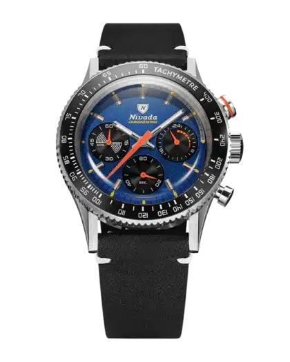 Nivada Grenchen Chronoking Mechaquartz Racing Blue - Bilde 20