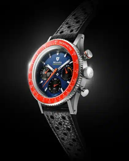 Nivada Grenchen Chronoking Mechaquartz Racing Blue - Bilde 10