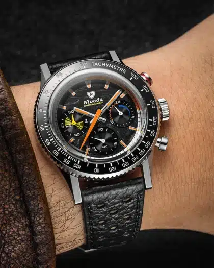 Nivada Grenchen Chronoking Mechaquartz Racing Carbon - Bilde 7