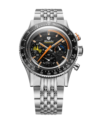 Nivada Grenchen Chronoking Mechaquartz Racing Carbon - Bilde 14