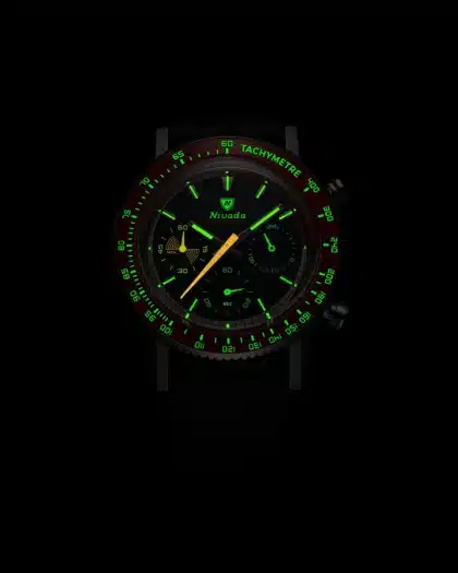 Nivada Grenchen Chronoking Mechaquartz Racing Carbon - Bilde 16
