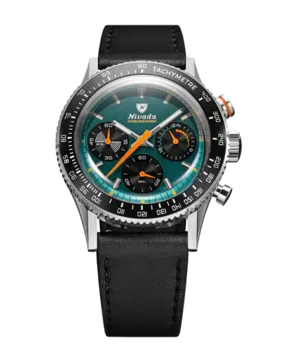 Nivada Grenchen Chronoking Mechaquartz Racing Green - Bilde 17