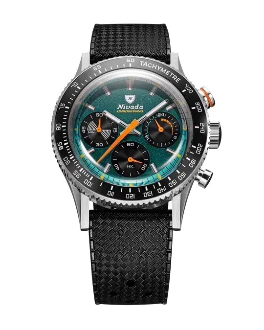 Nivada Grenchen Chronoking Mechaquartz Racing Green - Bilde 18