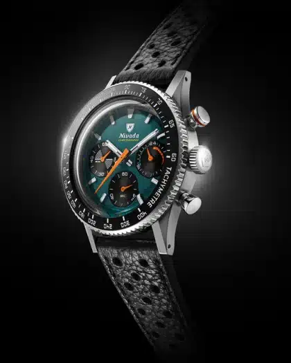 Nivada Grenchen Chronoking Mechaquartz Racing Green - Bilde 3