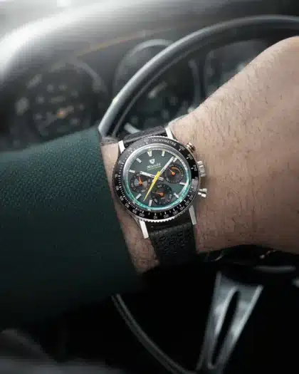 Nivada Grenchen Chronoking Mechaquartz Racing Green - Bilde 9